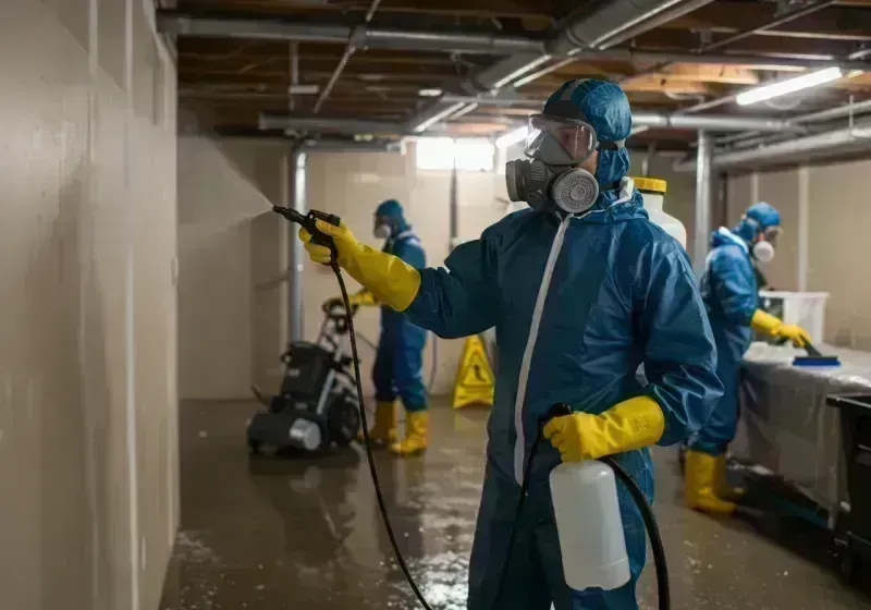 Basement Sanitization and Antimicrobial Treatment process in Christiana, PA