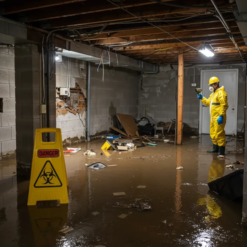 Flooded Basement Electrical Hazard in Christiana, PA Property